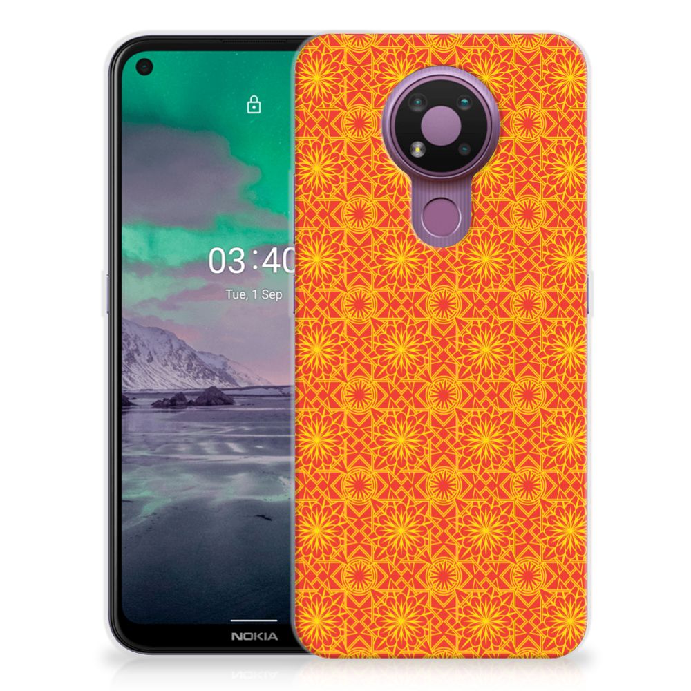 Nokia 3.4 TPU bumper Batik Oranje B2C Telecom