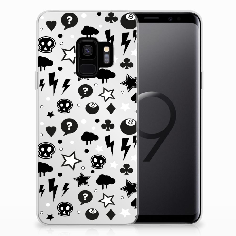 Silicone Back Case Samsung Galaxy S9 Silver Punk