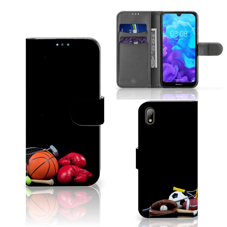 Huawei Y5 (2019) Wallet Case met Pasjes Sports