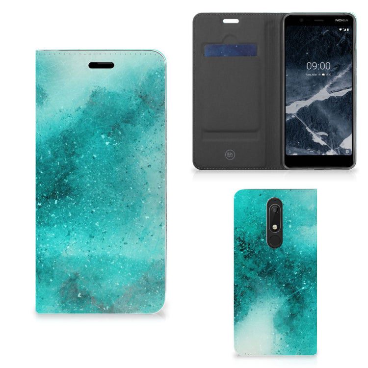 Bookcase Nokia 5.1 (2018) Painting Blue