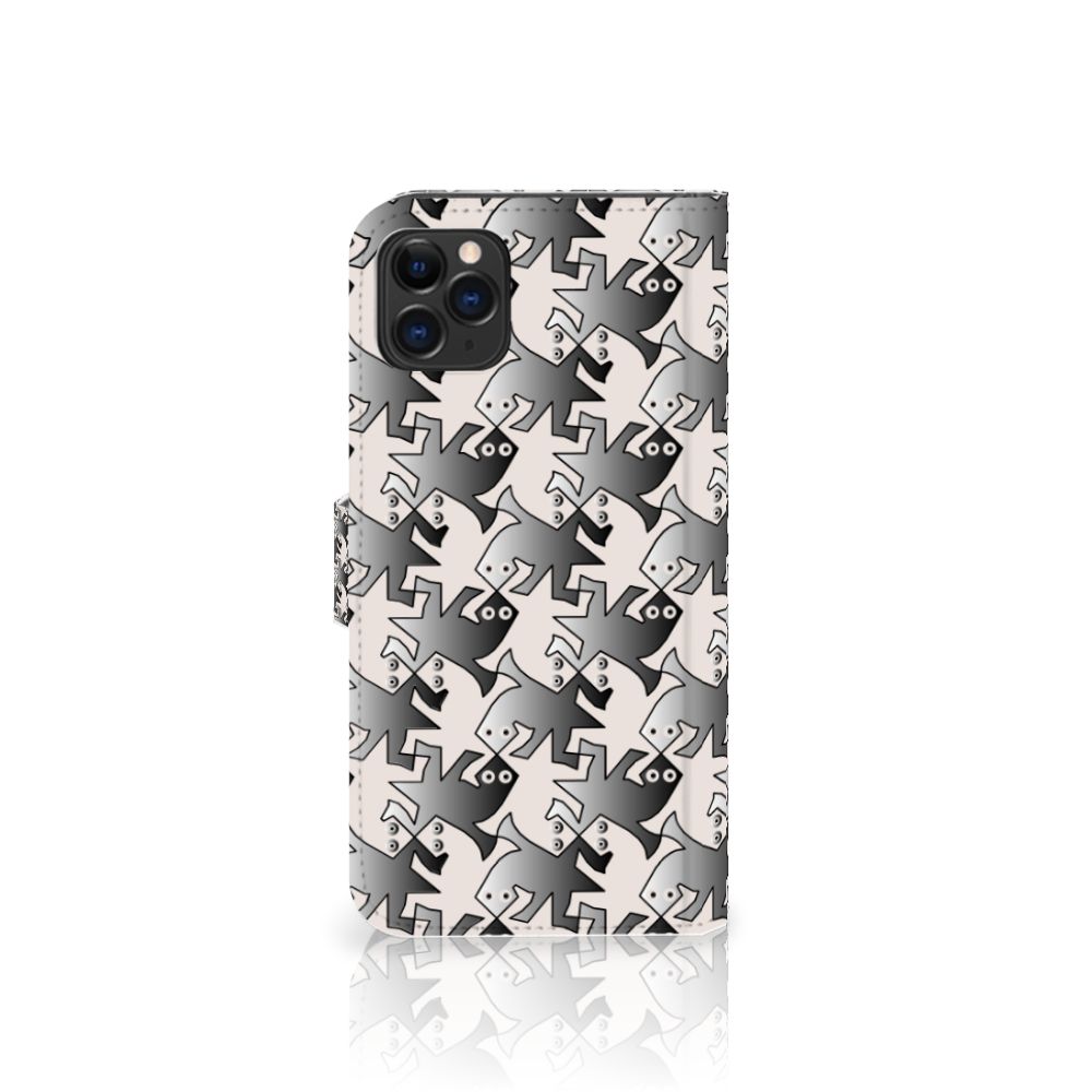 Apple iPhone 11 Pro Max Telefoonhoesje met Pasjes Salamander Grey