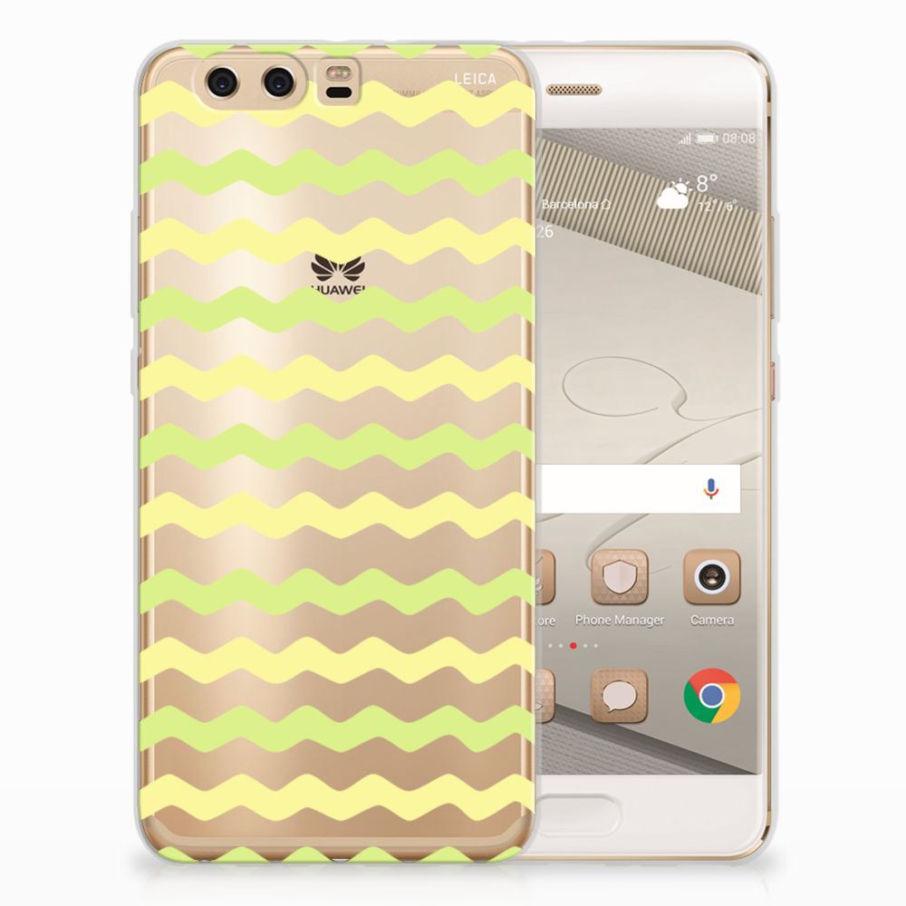 Huawei P10 Plus TPU bumper Waves Yellow