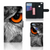 Huawei P10 Lite Telefoonhoesje met Pasjes Uil