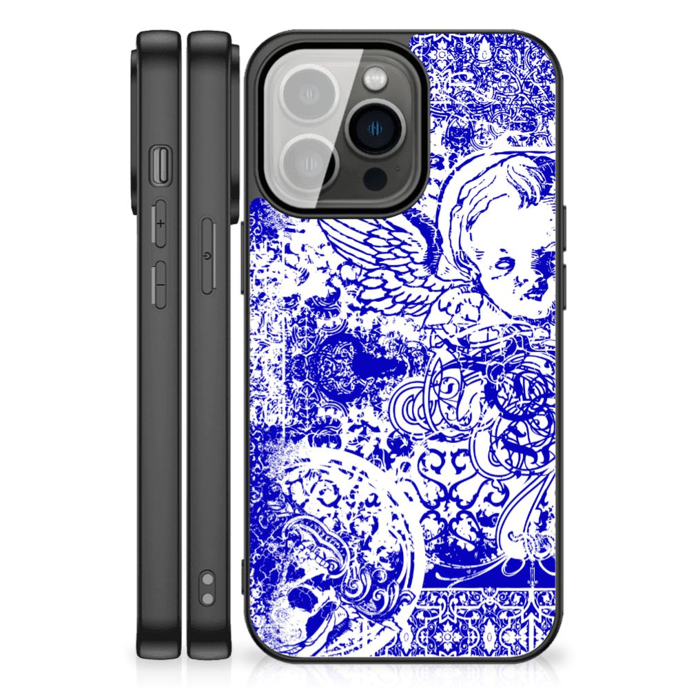 Telefoonhoesje iPhone 13 Pro Max Angel Skull Blauw B2C Telecom