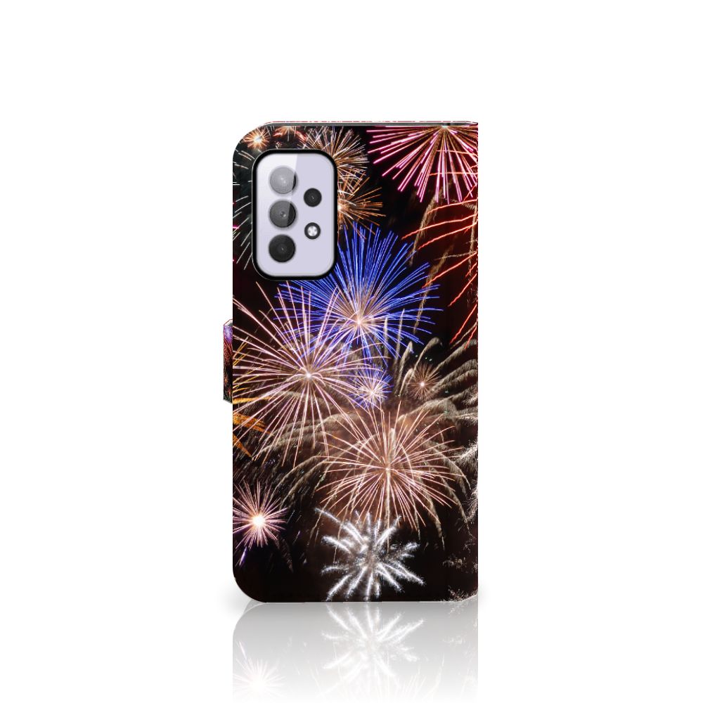 Samsung Galaxy A33 5G Wallet Case met Pasjes Vuurwerk