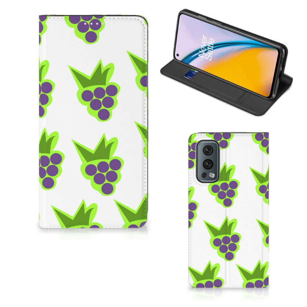 OnePlus Nord 2 5G Flip Style Cover Druiven