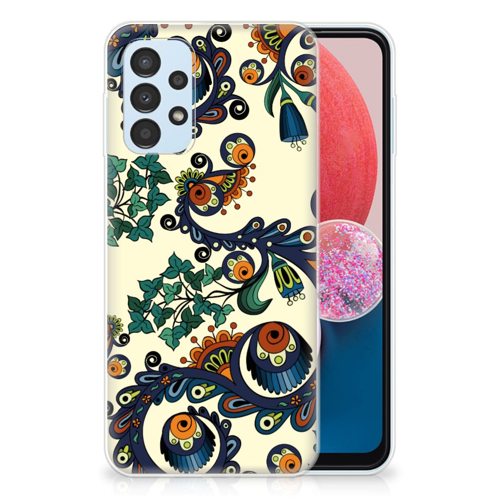 Siliconen Hoesje Samsung Galaxy A13 4G Barok Flower B2C Telecom