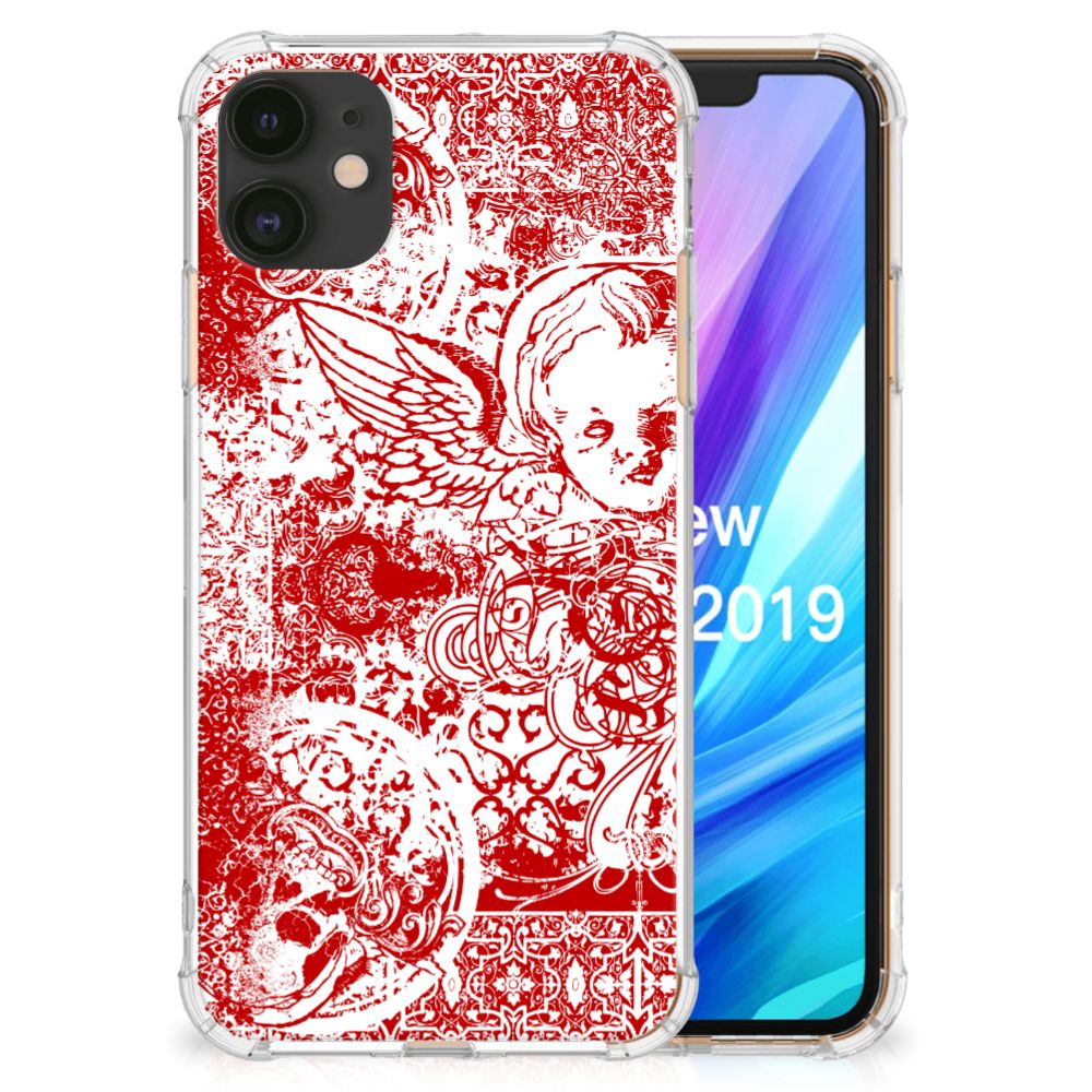 Extreme Case Apple iPhone 11 Angel Skull Rood