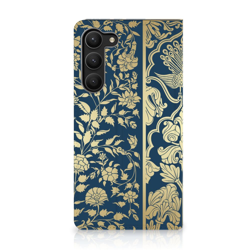 Samsung Galaxy S23 Plus Smart Cover Beige Flowers - B2C Telecom
