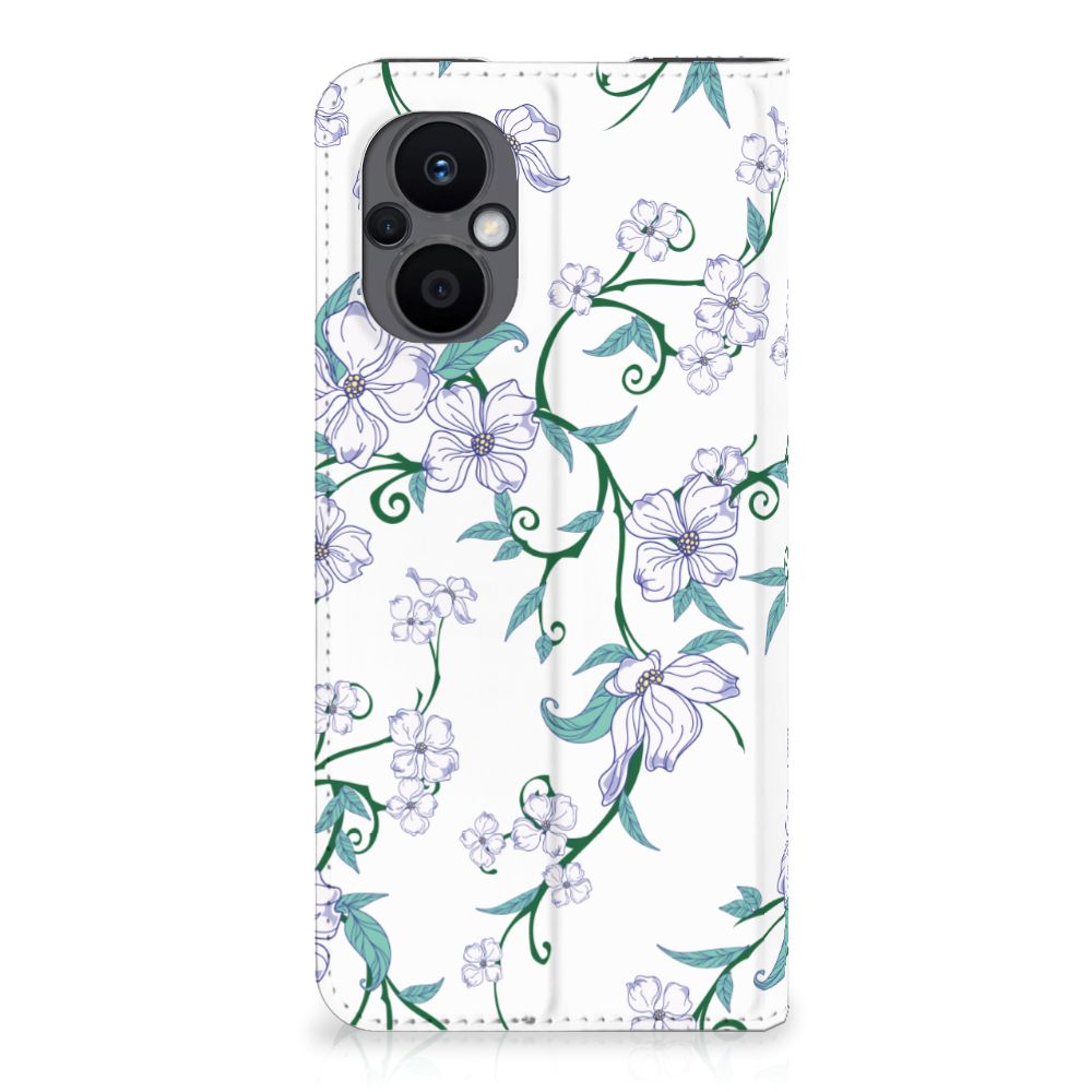 OPPO Reno8 Lite Uniek Smart Cover Blossom White - B2C Telecom
