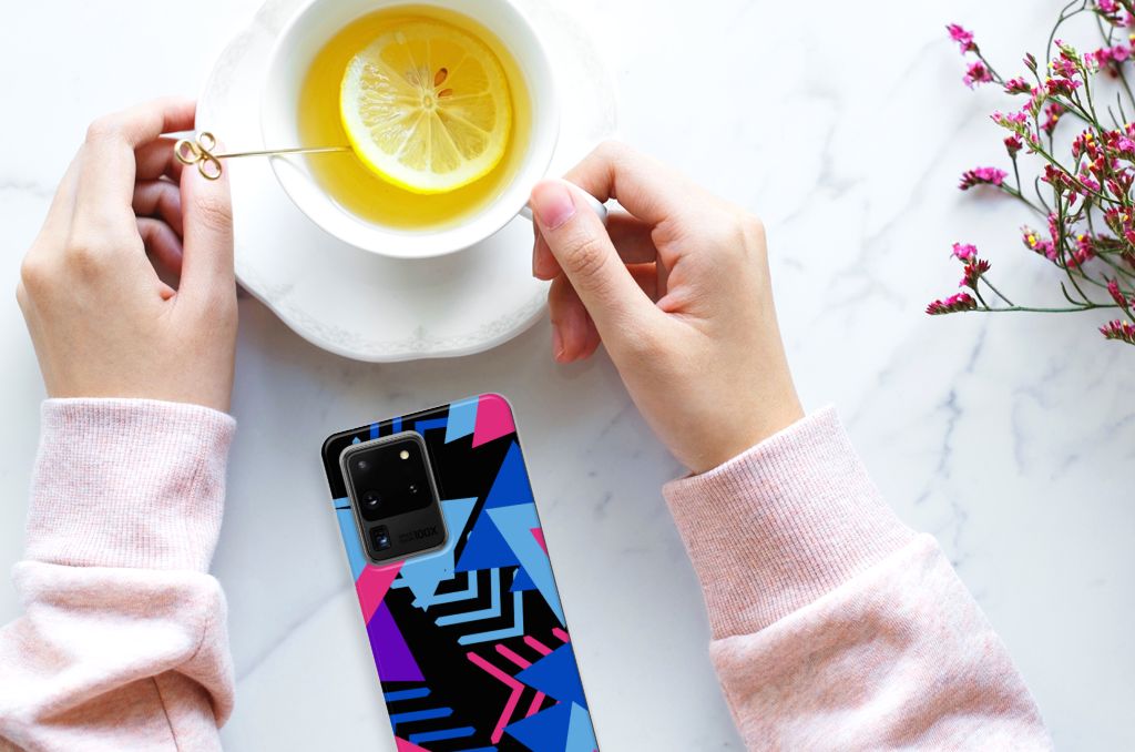 Samsung Galaxy S20 Ultra TPU Hoesje Funky Triangle B2C Telecom