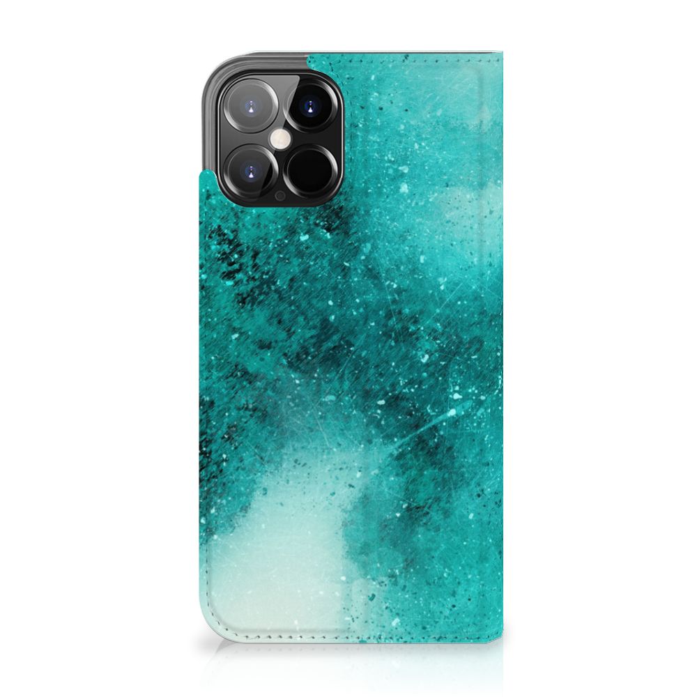 Bookcase iPhone 12 Pro Max Painting Blue - B2C Telecom