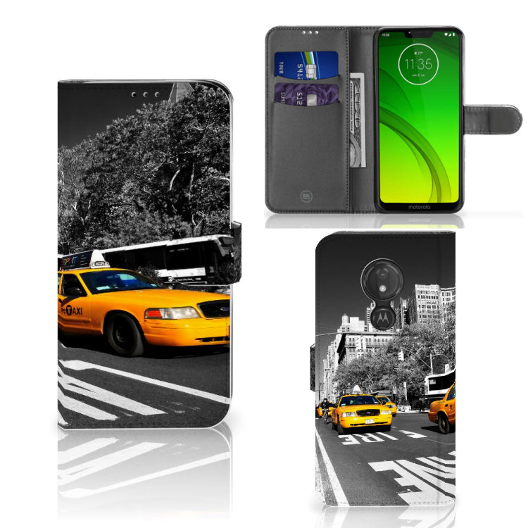 Motorola Moto G7 Power Flip Cover New York Taxi