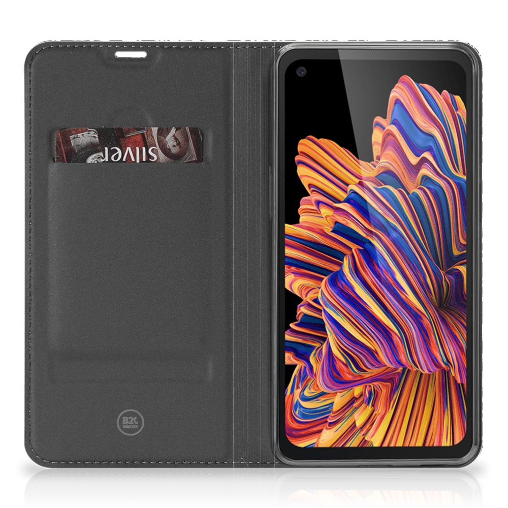 Samsung Xcover Pro Smart Cover Black Flowers