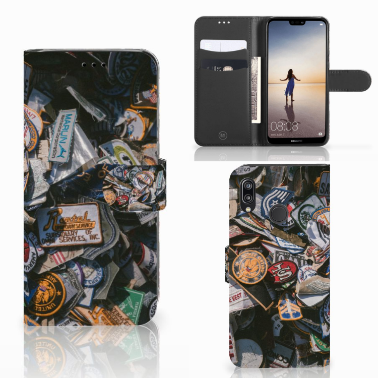 Huawei P20 Lite Telefoonhoesje met foto Badges