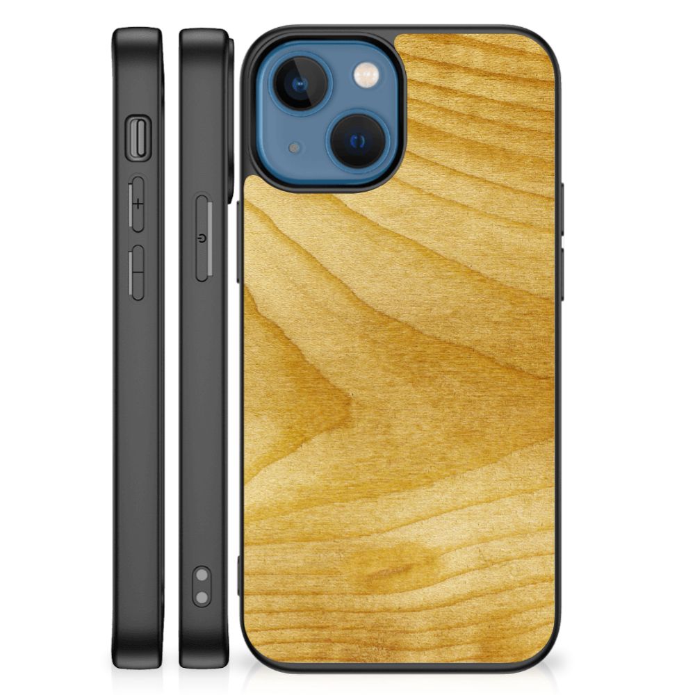 Apple iPhone 13 mini Houten Print Telefoonhoesje Licht Hout B2C Telecom