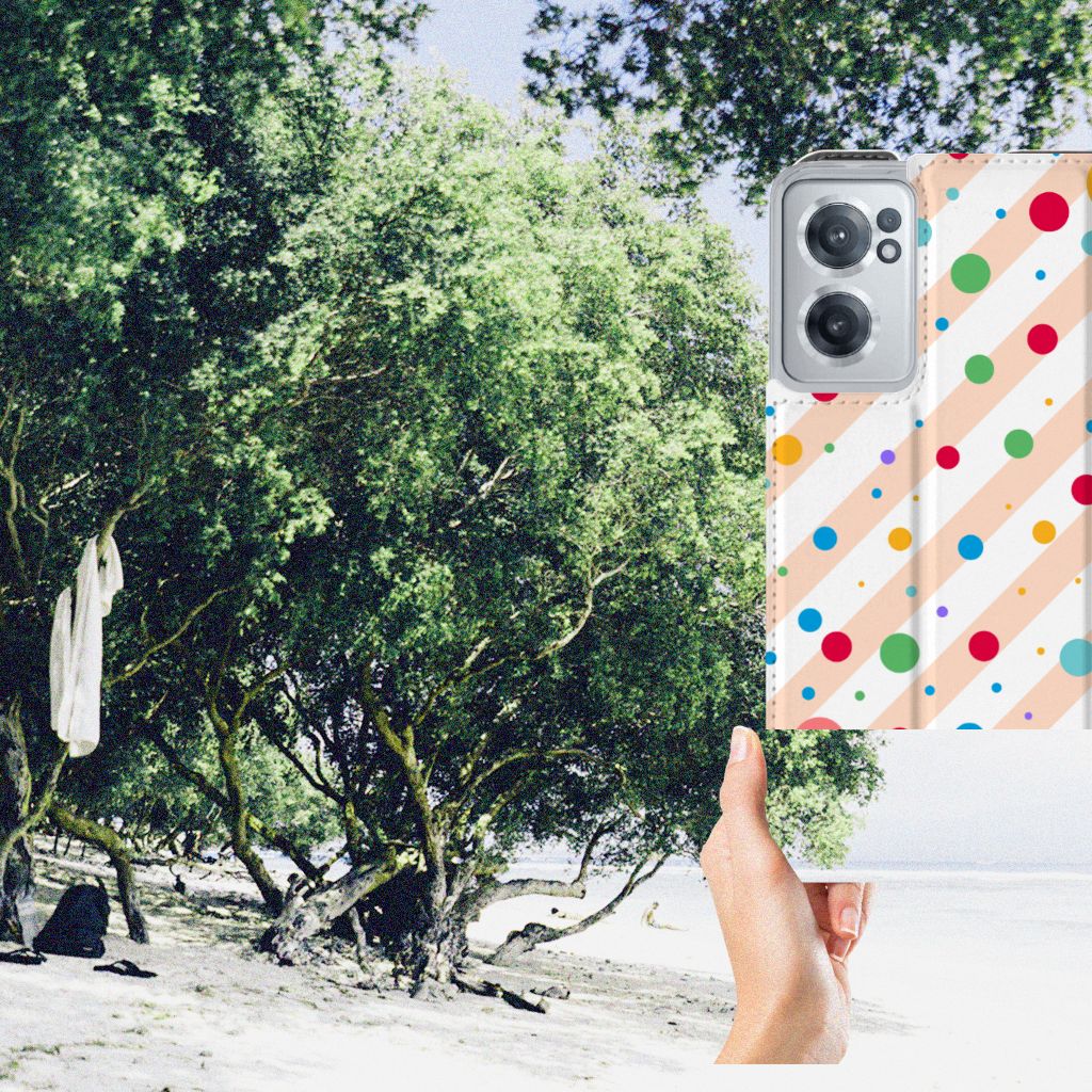 OnePlus Nord CE 2 5G Hoesje met Magneet Dots - B2C Telecom