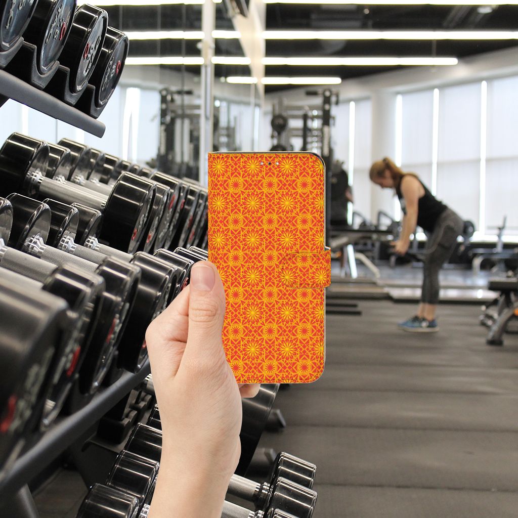 Samsung Galaxy A33 5G Telefoon Hoesje Batik Oranje