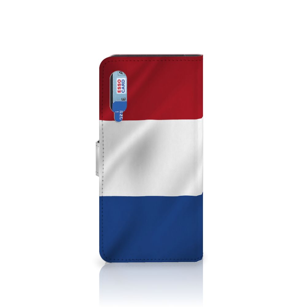 Xiaomi Mi 9 Bookstyle Case Nederlandse Vlag met artistiek design en pasjeshouder