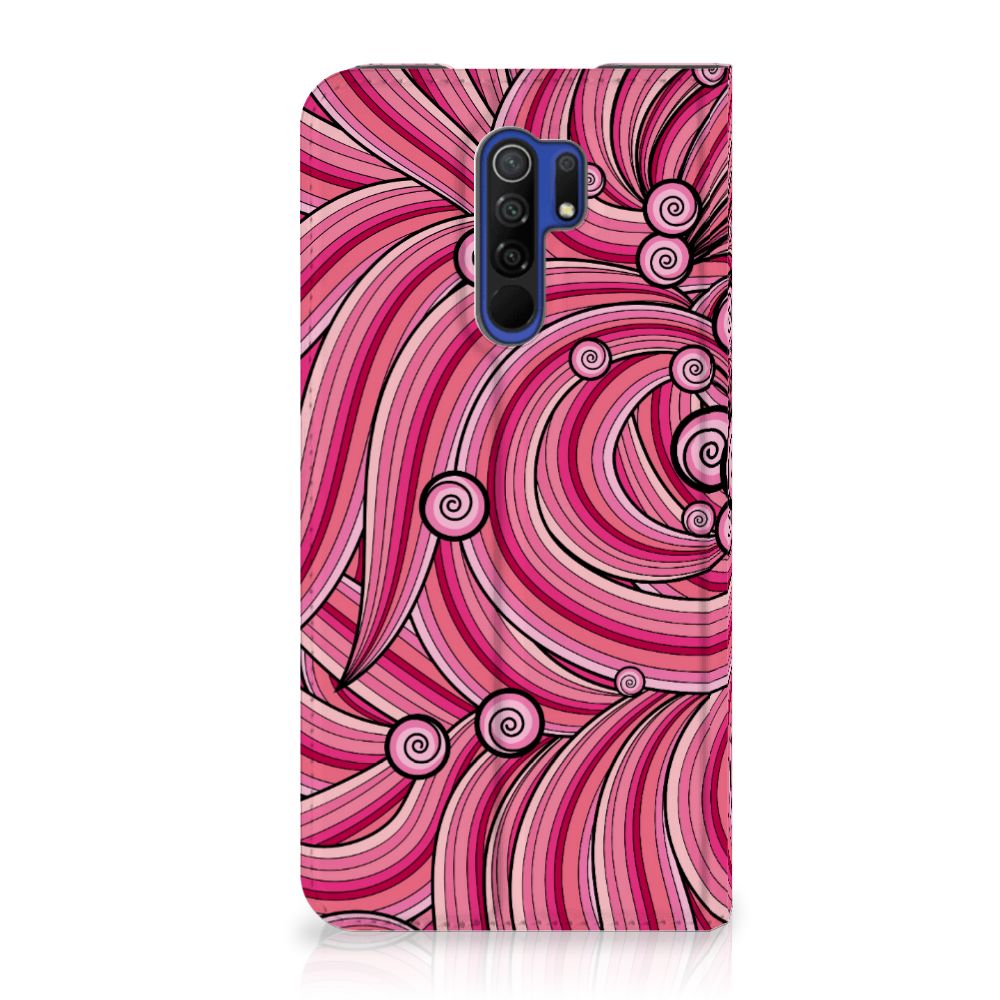 Xiaomi Redmi 9 Bookcase Swirl Pink - B2C Telecom