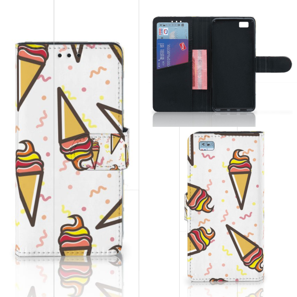 Huawei Ascend P8 Lite Book Cover Icecream