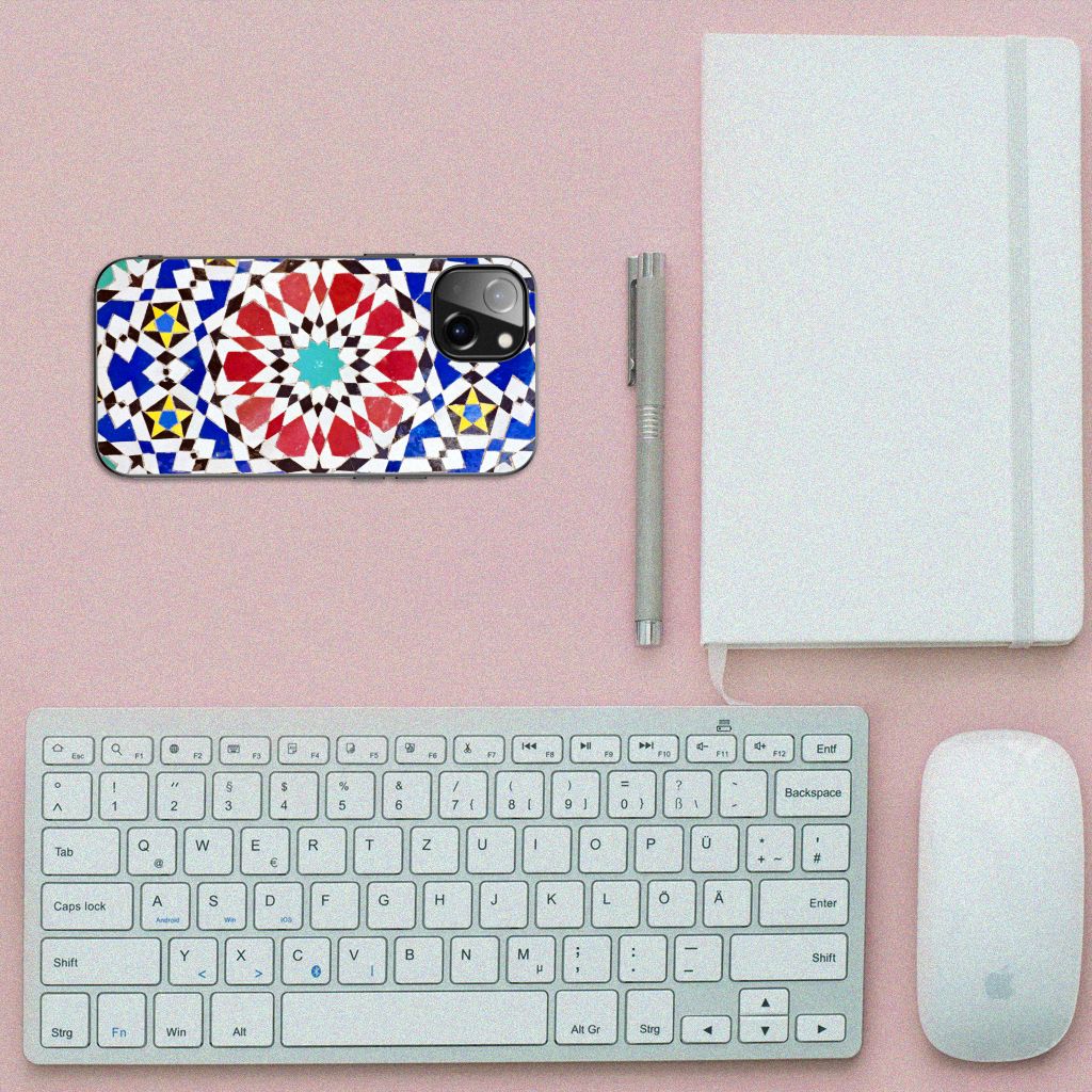 Apple iPhone 13 Marmeren Print Telefoonhoesje Mozaïek B2C Telecom