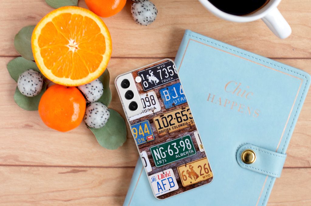 Samsung Galaxy S22 Plus Siliconen Hoesje met foto Kentekenplaten B2C Telecom