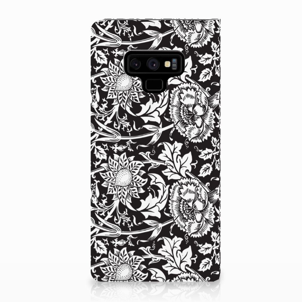 Samsung Galaxy Note 9 Smart Cover Black Flowers
