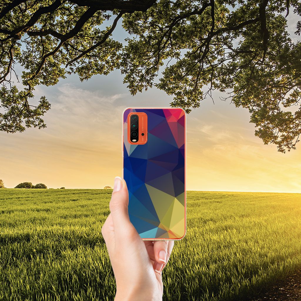 Xiaomi Poco M3 TPU Hoesje Polygon Dark B2C Telecom