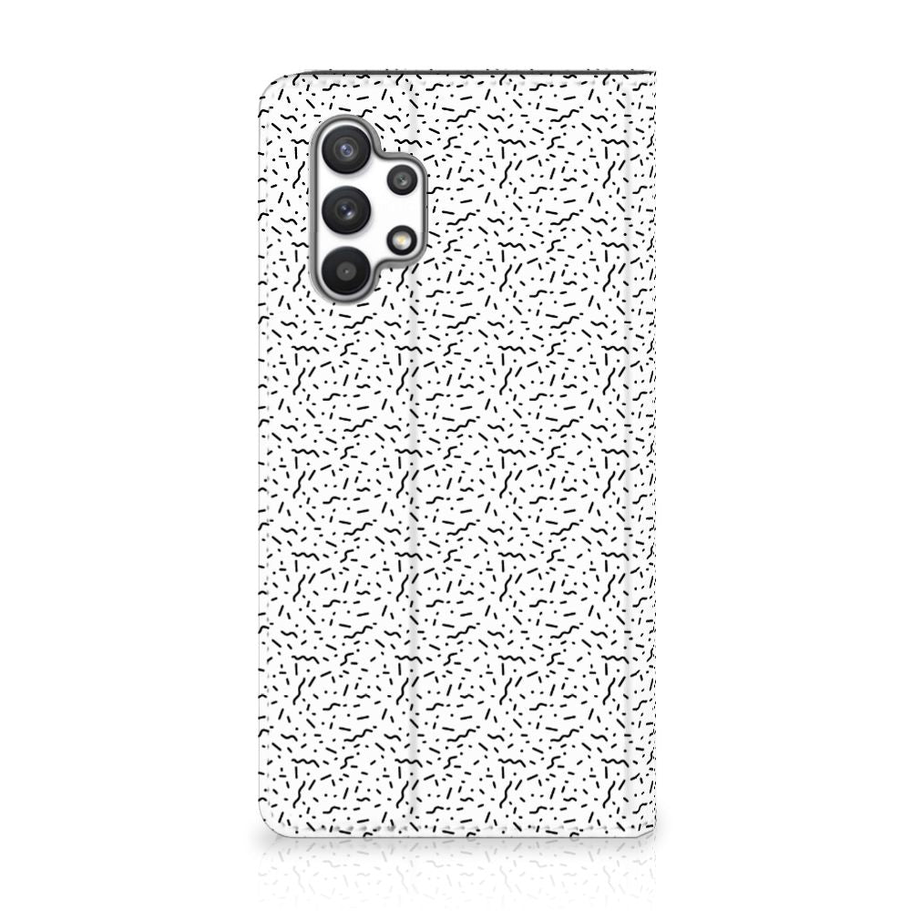Samsung Galaxy A32 4G | A32 5G Enterprise Editie Hoesje met Magneet Stripes Dots - B2C Telecom