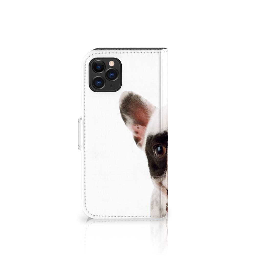 Apple iPhone 11 Pro Telefoonhoesje met Pasjes Franse Bulldog