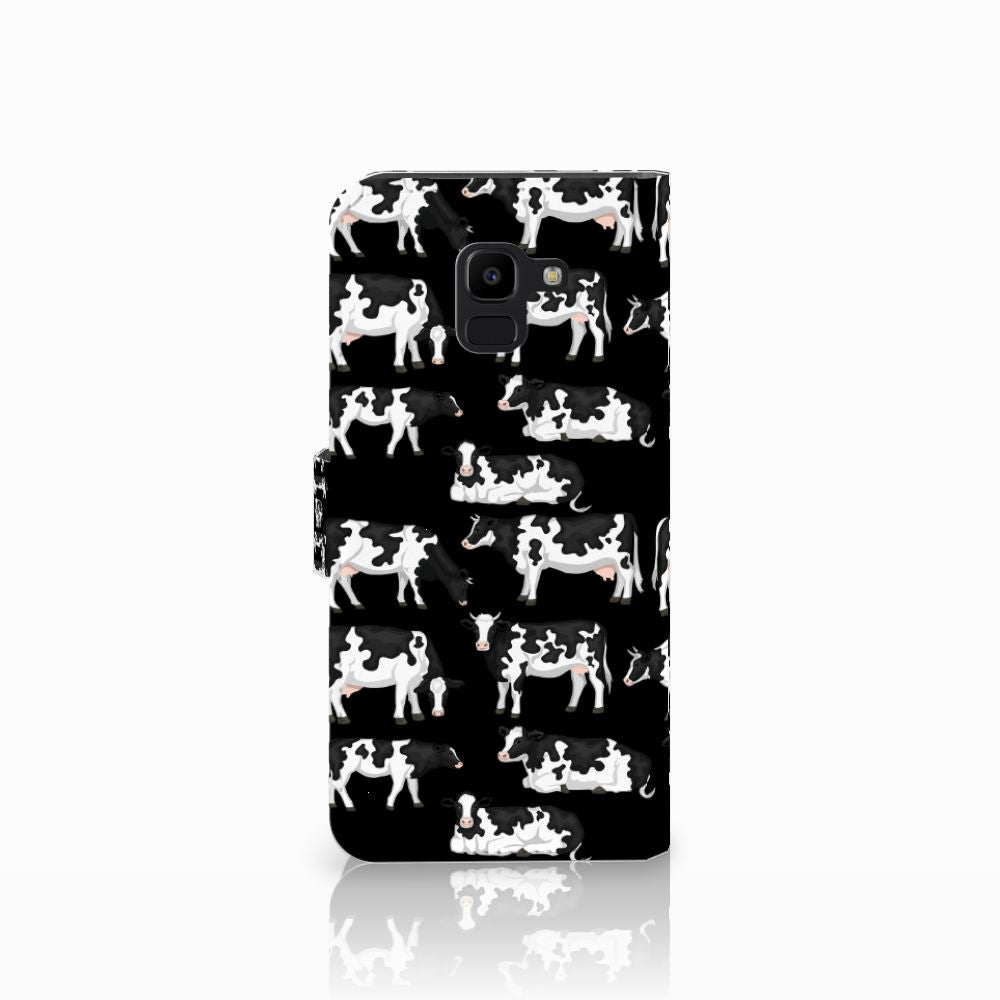 Samsung Galaxy J6 2018 Telefoonhoesje met Pasjes Koetjes