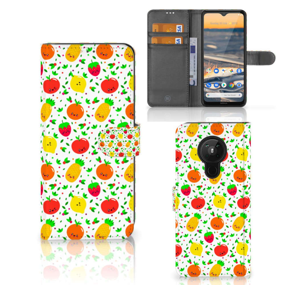 Nokia 5.3 Book Cover Fruits