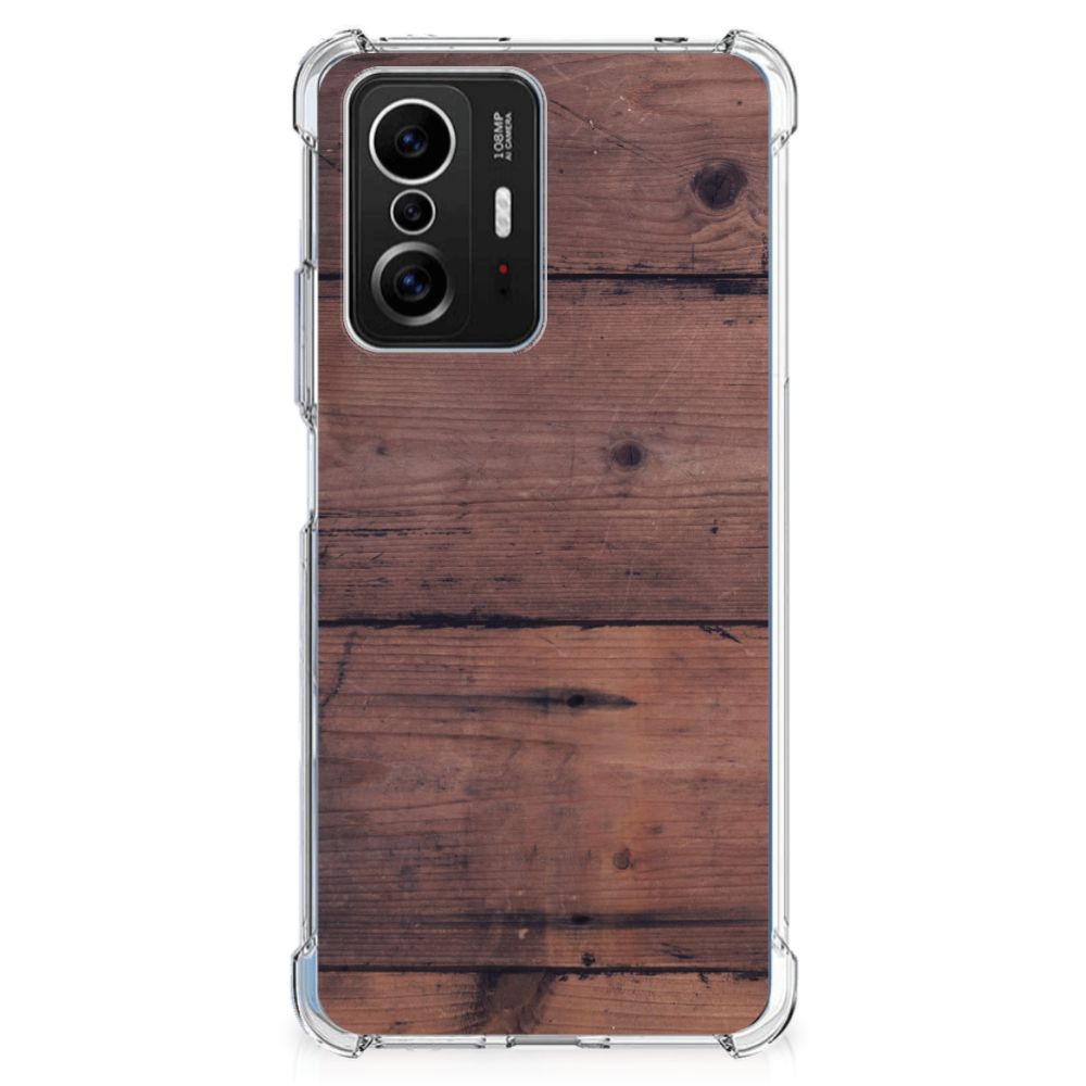 Xiaomi 11T | 11T Pro Stevig Telefoonhoesje Old Wood