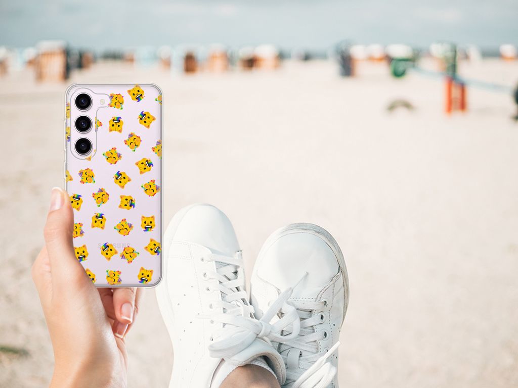 TPU bumper voor Samsung Galaxy S23 Katten Emojis B2C Telecom