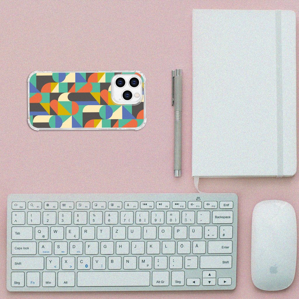 iPhone 14 Pro Doorzichtige Silicone Hoesje Funky Retro B2C Telecom