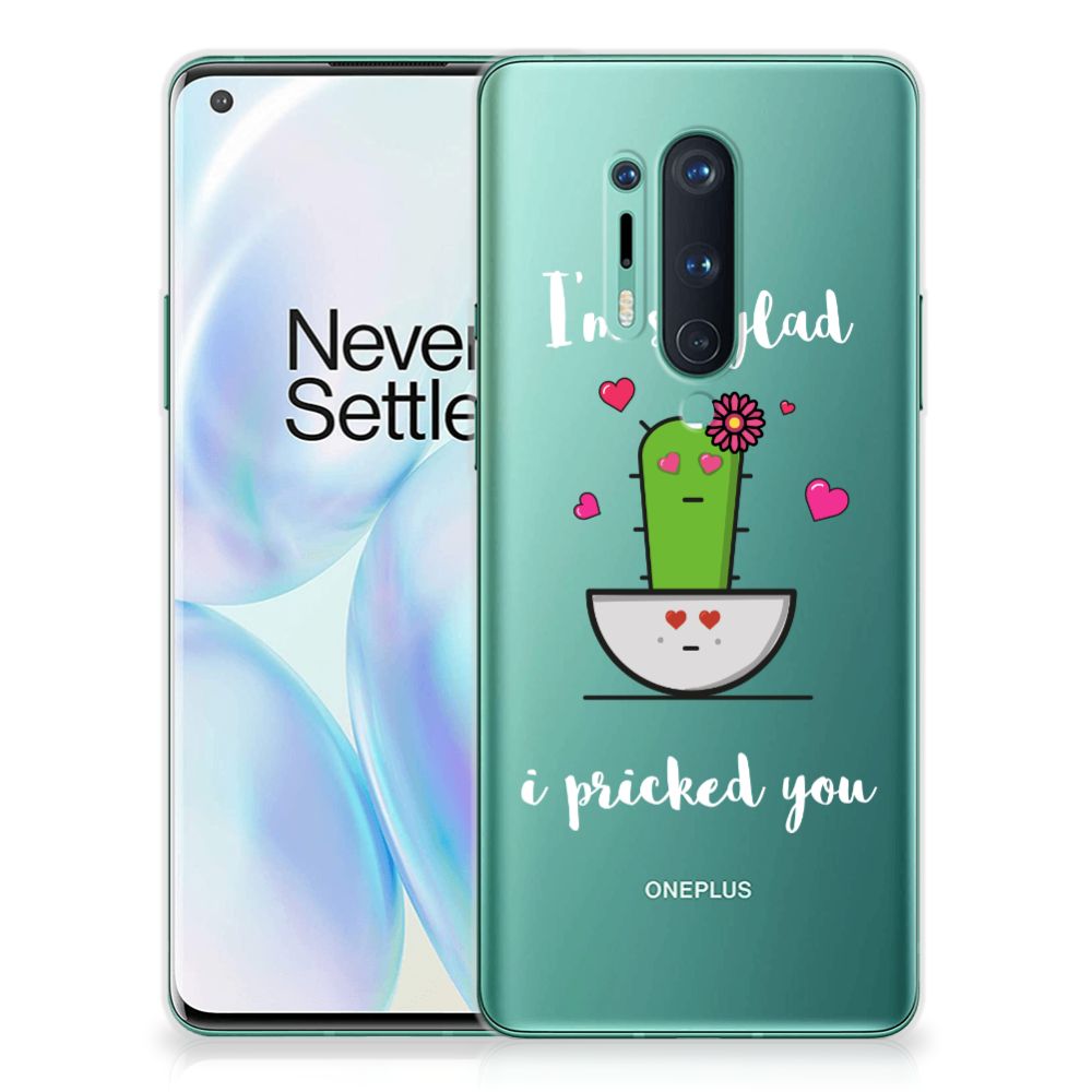 OnePlus 8 Pro Telefoonhoesje met Naam Cactus Glad