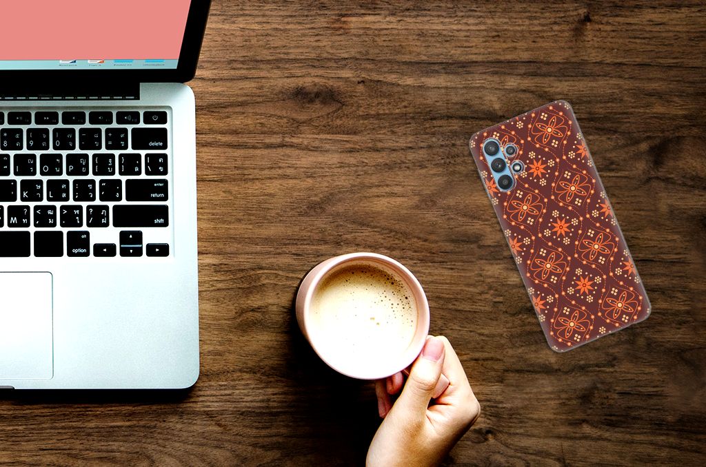 Samsung Galaxy A32 5G TPU bumper Batik Brown B2C Telecom