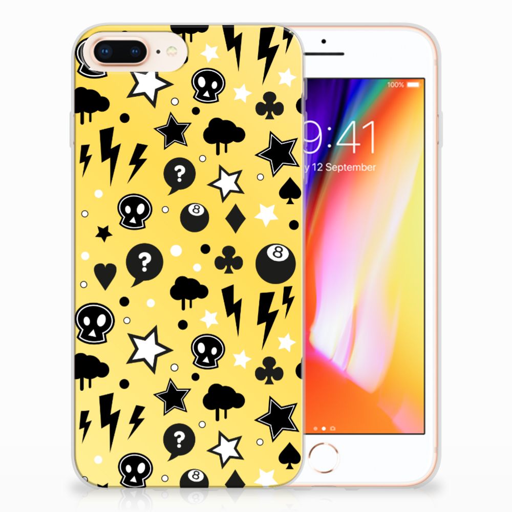 Silicone Back Case Apple iPhone 7 Plus | 8 Plus Punk Geel