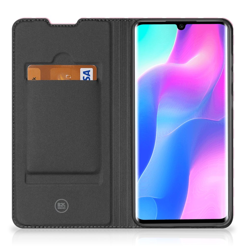 Xiaomi Mi Note 10 Lite Hoesje met Magneet Waves Pink