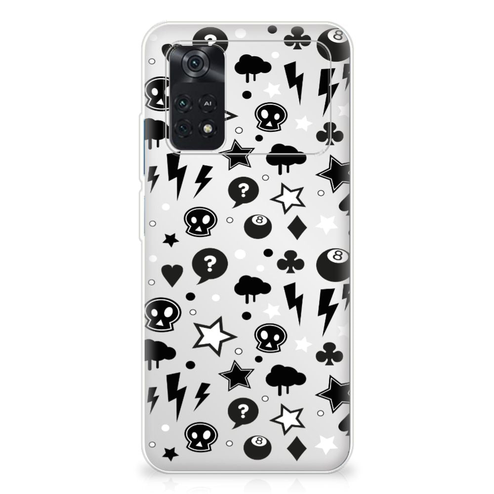 Silicone Back Case Xiaomi Poco M4 Pro 4G Silver Punk