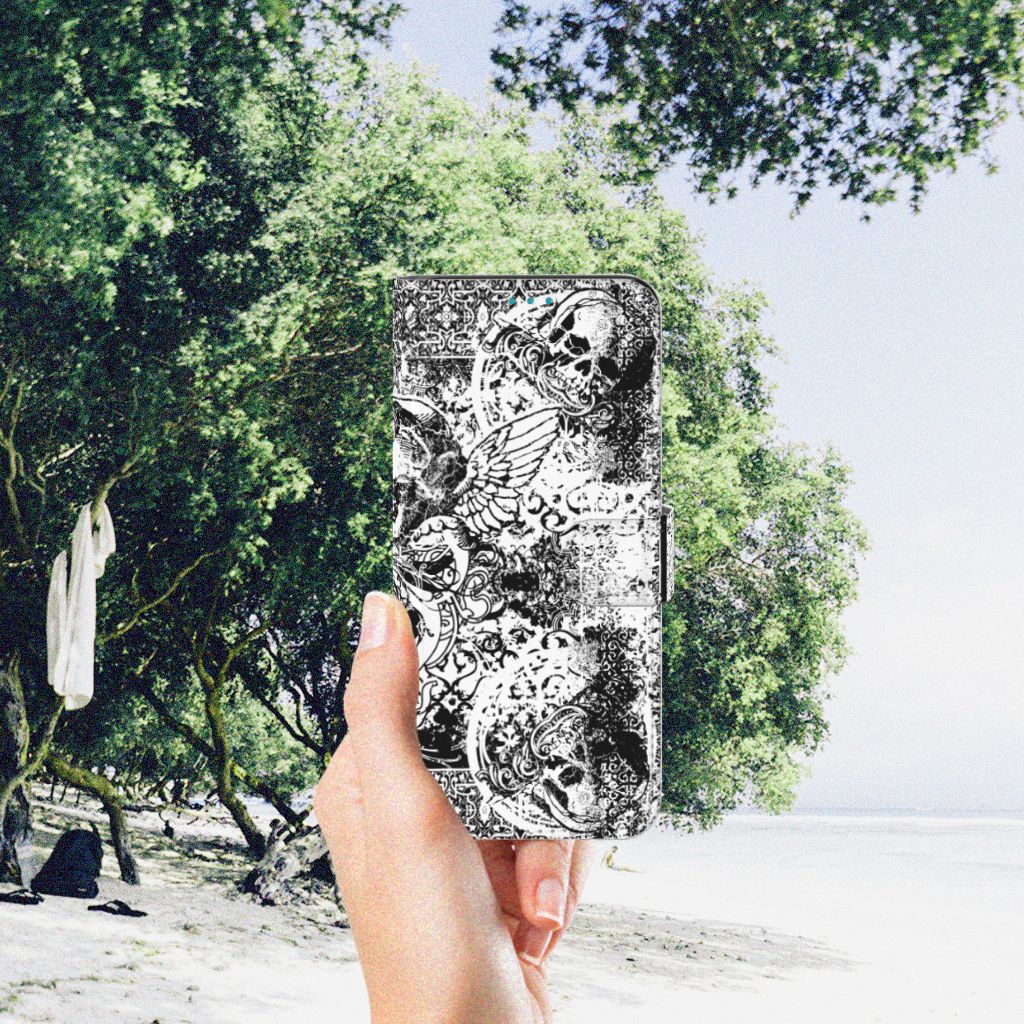 Telefoonhoesje met Naam Samsung Galaxy A73 5G Skulls Angel