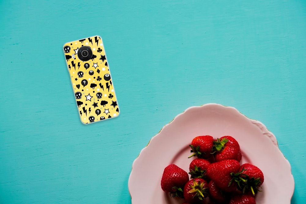 Silicone Back Case Nokia X10 | X20 Punk Geel B2C Telecom