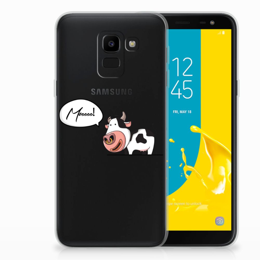 Samsung Galaxy J6 2018 Telefoonhoesje met Naam Cow