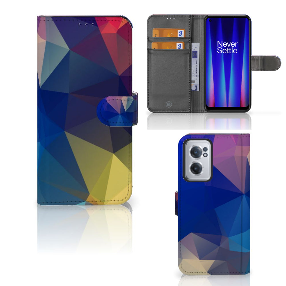 OnePlus Nord CE 2 Book Case Polygon Dark