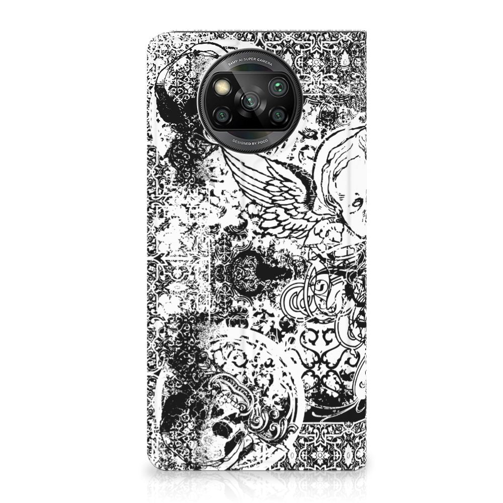 Mobiel BookCase Xiaomi Poco X3 Pro | Poco X3 Skulls Angel - B2C Telecom