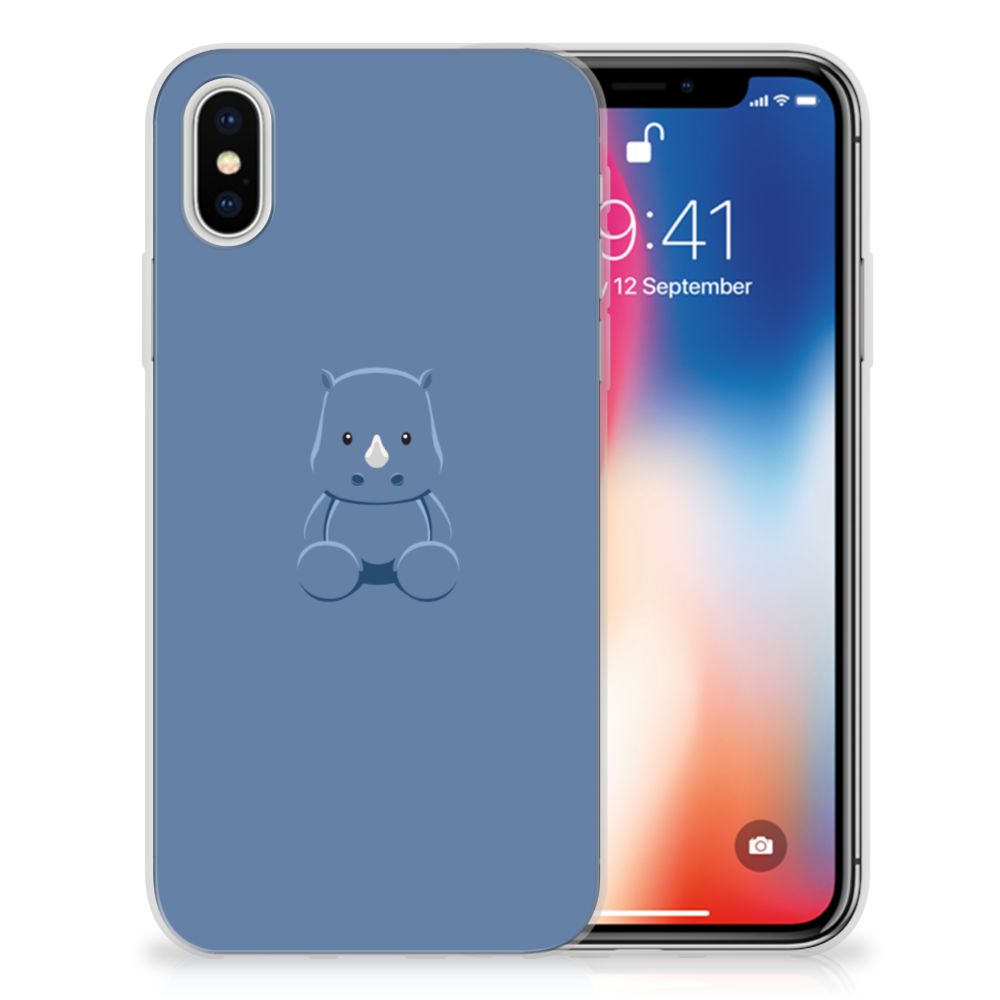Apple iPhone X | Xs Telefoonhoesje met Naam Baby Rhino