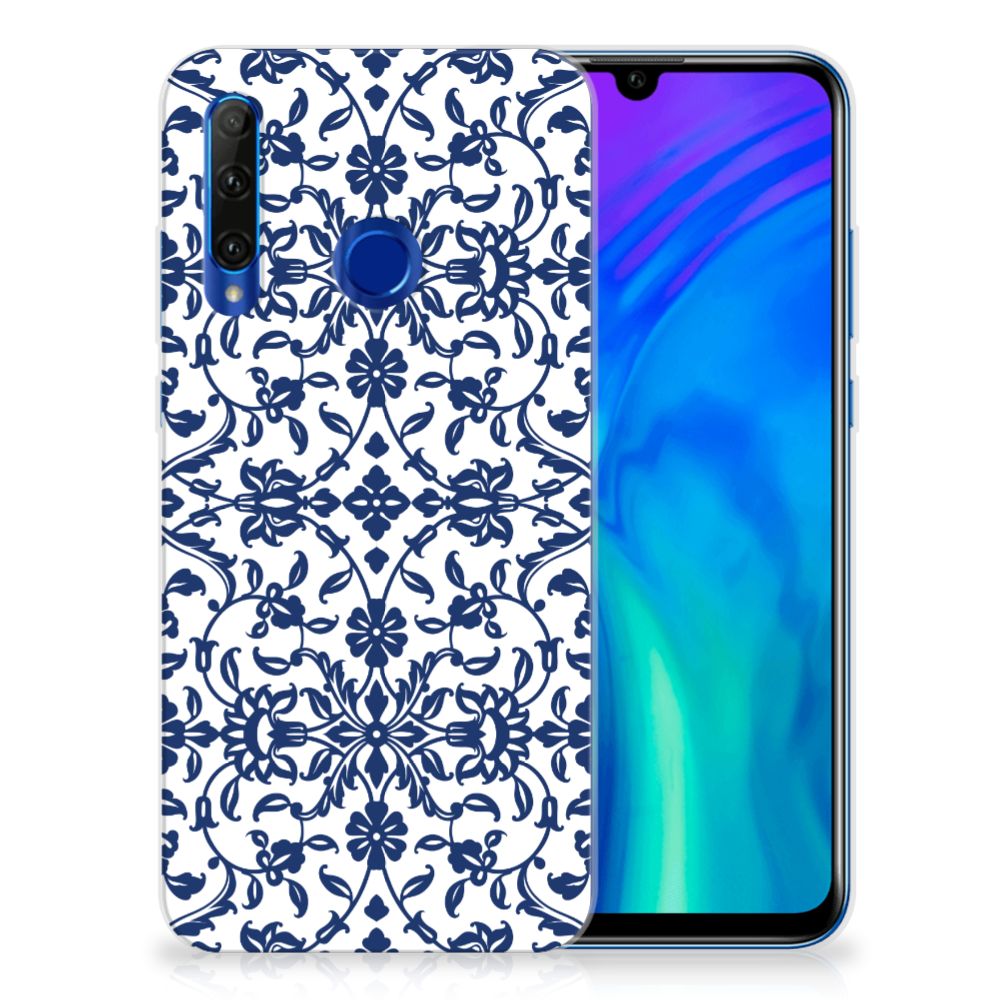 Honor 20 Lite TPU Case Flower Blue