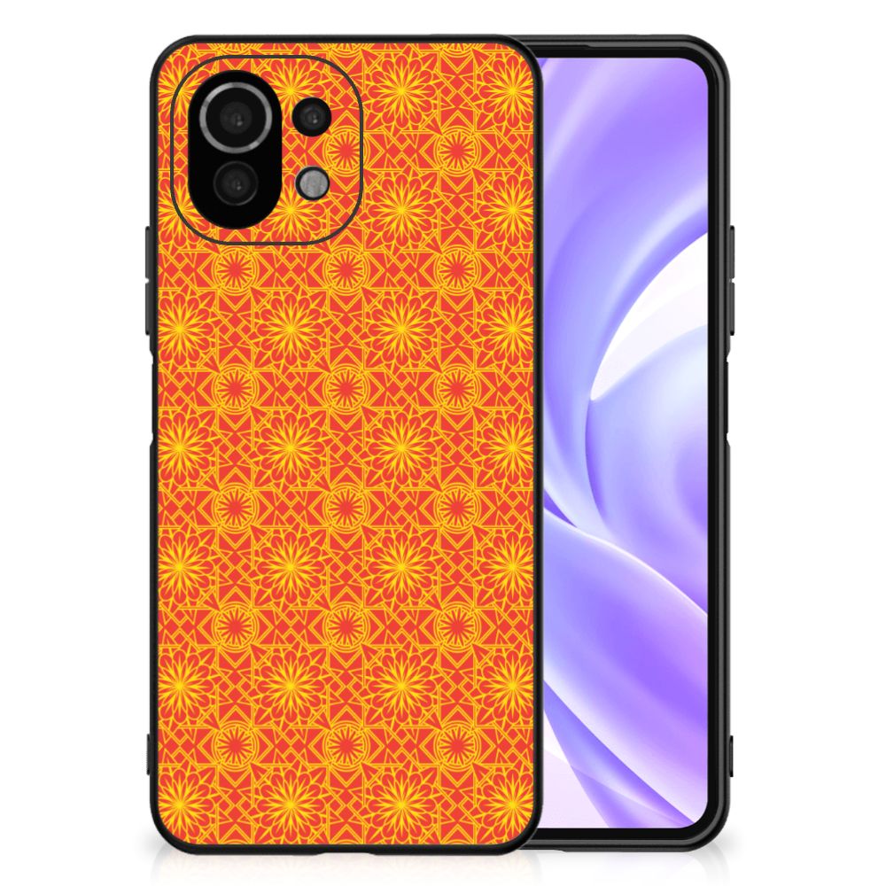 Xiaomi 11 Lite 5G NE | Mi 11 Lite Back Case Batik Oranje