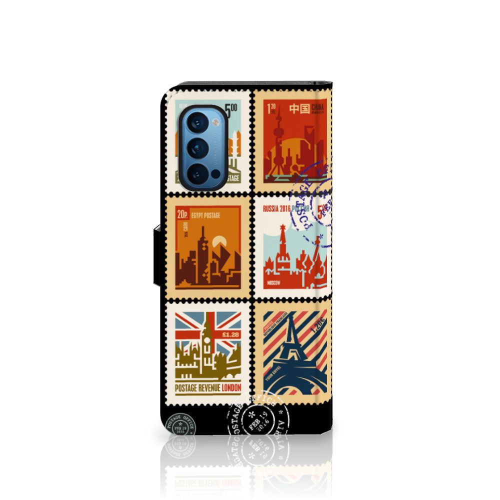 OPPO Reno 4 Pro 5G Flip Cover Postzegels